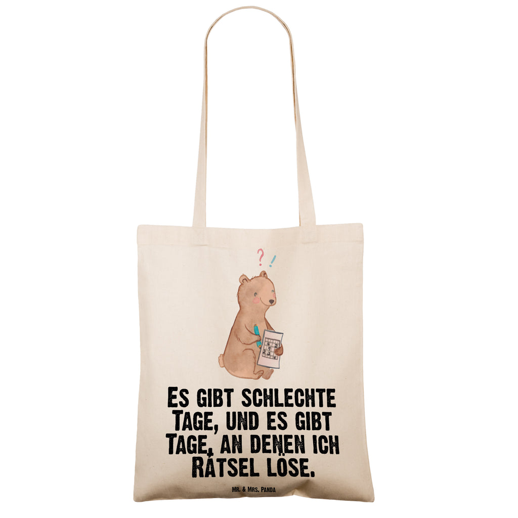 Tragetasche Bär Rätsel lösen Tage Beuteltasche, Beutel, Einkaufstasche, Jutebeutel, Stoffbeutel, Geschenk, Sport, Sportart, Hobby, Schenken, Danke, Dankeschön, Auszeichnung, Gewinn, Sportler, Rätsel lösen, Kreuzworträtsel lösen, Knobeln, Gedächtnistraining, Gedächtnissport