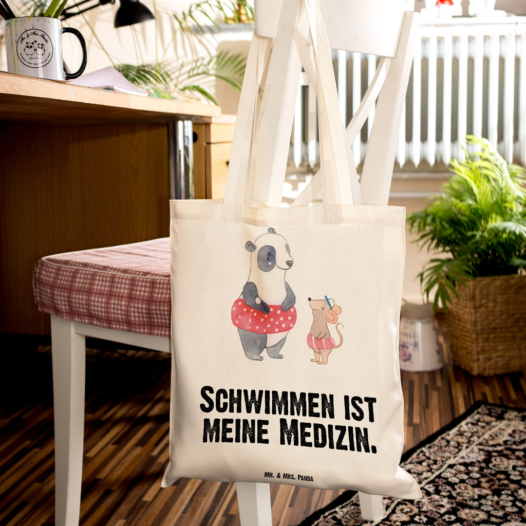 Tragetasche Otter Schwimmen Medizin Beuteltasche, Beutel, Einkaufstasche, Jutebeutel, Stoffbeutel, Geschenk, Sport, Sportart, Hobby, Schenken, Danke, Dankeschön, Auszeichnung, Gewinn, Sportler, Schwimmen, Schwimmkurs, Wassersport