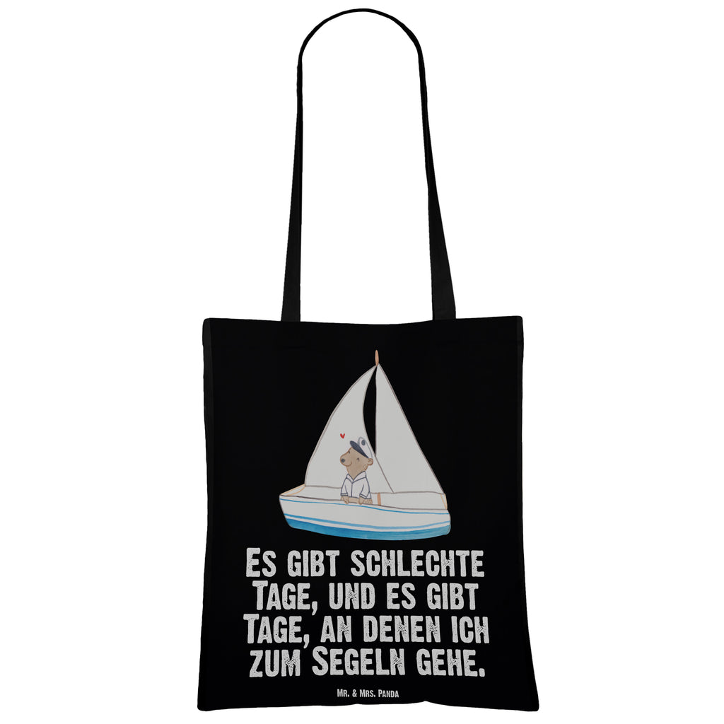 Tragetasche Bär Segeln Tage Beuteltasche, Beutel, Einkaufstasche, Jutebeutel, Stoffbeutel, Geschenk, Sport, Sportart, Hobby, Schenken, Danke, Dankeschön, Auszeichnung, Gewinn, Sportler, segeln, Segeltörn, Segelboot, Segelschule, Yachtclub