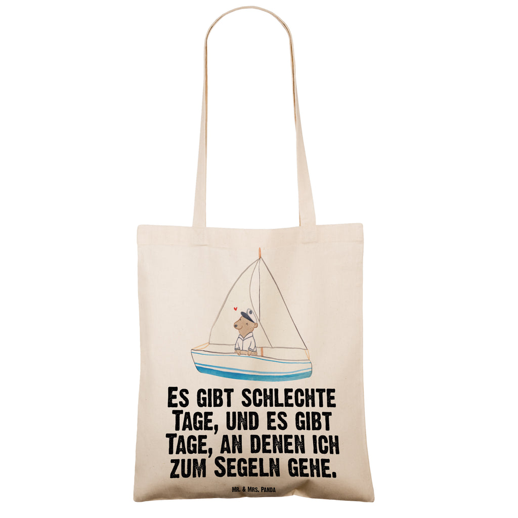 Tragetasche Bär Segeln Tage Beuteltasche, Beutel, Einkaufstasche, Jutebeutel, Stoffbeutel, Geschenk, Sport, Sportart, Hobby, Schenken, Danke, Dankeschön, Auszeichnung, Gewinn, Sportler, segeln, Segeltörn, Segelboot, Segelschule, Yachtclub