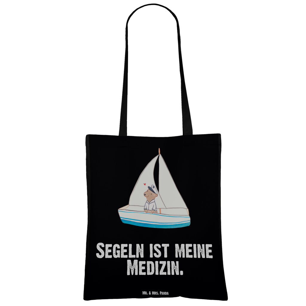 Tragetasche Bär Segeln Medizin Beuteltasche, Beutel, Einkaufstasche, Jutebeutel, Stoffbeutel, Geschenk, Sport, Sportart, Hobby, Schenken, Danke, Dankeschön, Auszeichnung, Gewinn, Sportler, segeln, Segeltörn, Segelboot, Segelschule, Yachtclub