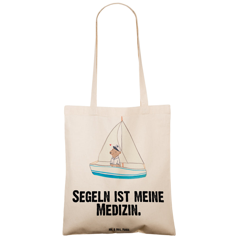 Tragetasche Bär Segeln Medizin Beuteltasche, Beutel, Einkaufstasche, Jutebeutel, Stoffbeutel, Geschenk, Sport, Sportart, Hobby, Schenken, Danke, Dankeschön, Auszeichnung, Gewinn, Sportler, segeln, Segeltörn, Segelboot, Segelschule, Yachtclub