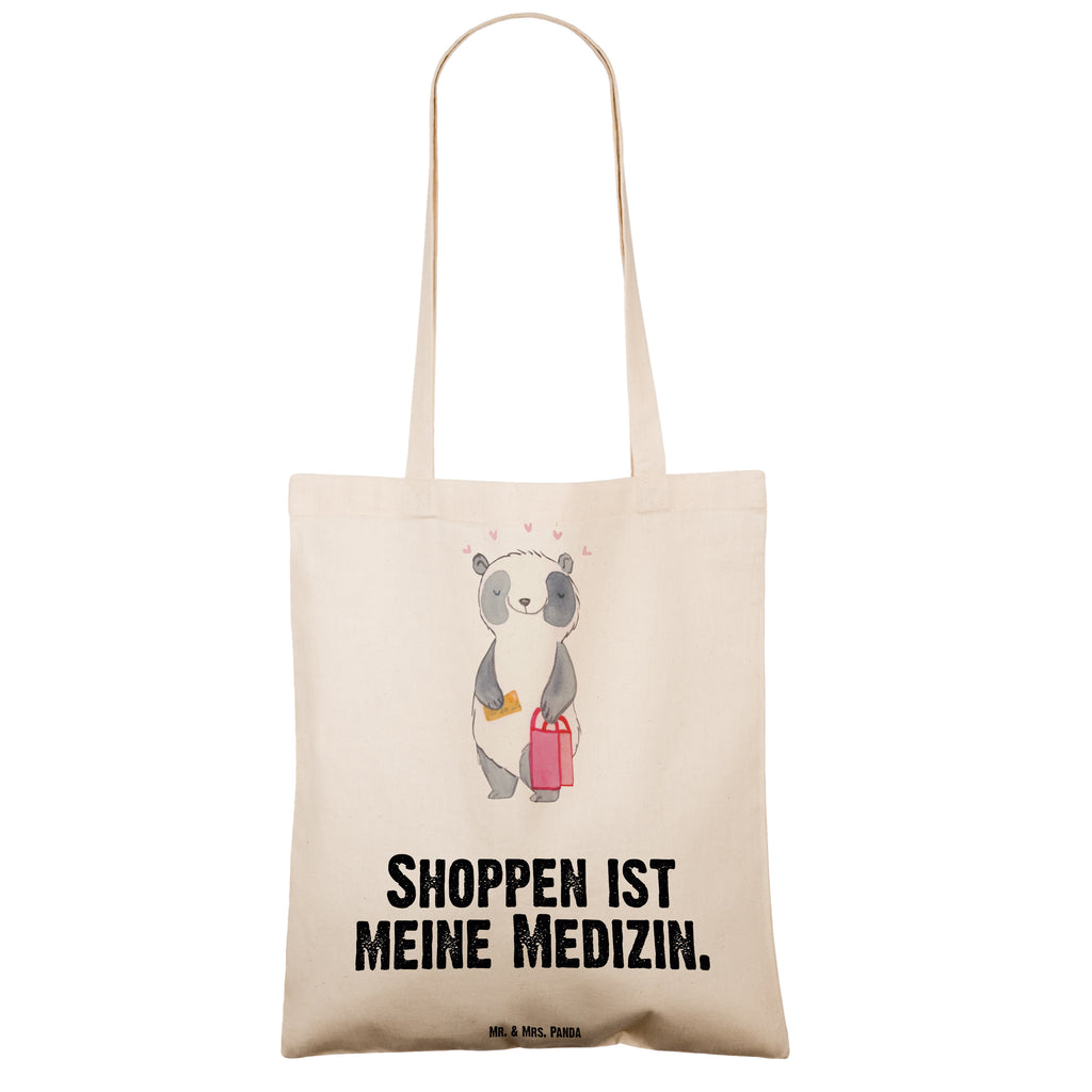 Tragetasche Panda Shopping Medizin Beuteltasche, Beutel, Einkaufstasche, Jutebeutel, Stoffbeutel, Geschenk, Sport, Sportart, Hobby, Schenken, Danke, Dankeschön, Auszeichnung, Gewinn, Sportler, Shopping, shoppen, einkaufen