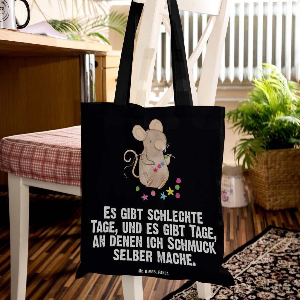 Tragetasche Maus Schmuck selber machen Tage Beuteltasche, Beutel, Einkaufstasche, Jutebeutel, Stoffbeutel, Geschenk, Sport, Sportart, Hobby, Schenken, Danke, Dankeschön, Auszeichnung, Gewinn, Sportler, Schmuck selber machen, Schmuck basteln, DIY