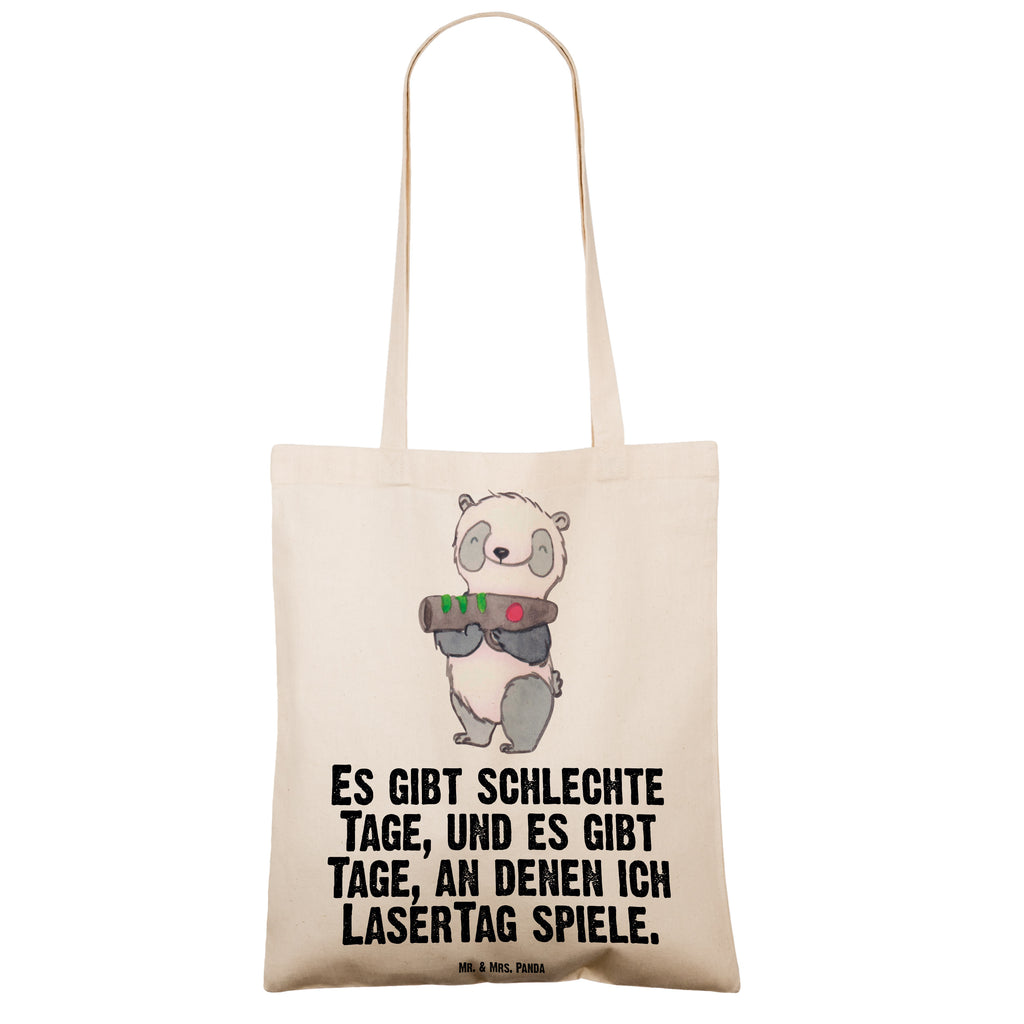 Tragetasche Panda LaserTag Tage Beuteltasche, Beutel, Einkaufstasche, Jutebeutel, Stoffbeutel, Geschenk, Sport, Sportart, Hobby, Schenken, Danke, Dankeschön, Auszeichnung, Gewinn, Sportler, Lasertag, Lasergame Zentrum, Laser Tag Party