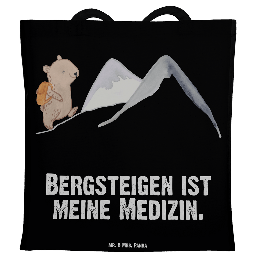 Tragetasche Bär Bergsteigen Medizin Beuteltasche, Beutel, Einkaufstasche, Jutebeutel, Stoffbeutel, Geschenk, Sport, Sportart, Hobby, Schenken, Danke, Dankeschön, Auszeichnung, Gewinn, Sportler, Bergsteigen, wandern, Bergsport, Trekking, Alpinismus, Alpinwandern