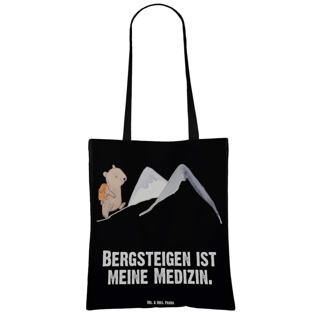 Tragetasche Bär Bergsteigen Medizin Beuteltasche, Beutel, Einkaufstasche, Jutebeutel, Stoffbeutel, Geschenk, Sport, Sportart, Hobby, Schenken, Danke, Dankeschön, Auszeichnung, Gewinn, Sportler, Bergsteigen, wandern, Bergsport, Trekking, Alpinismus, Alpinwandern