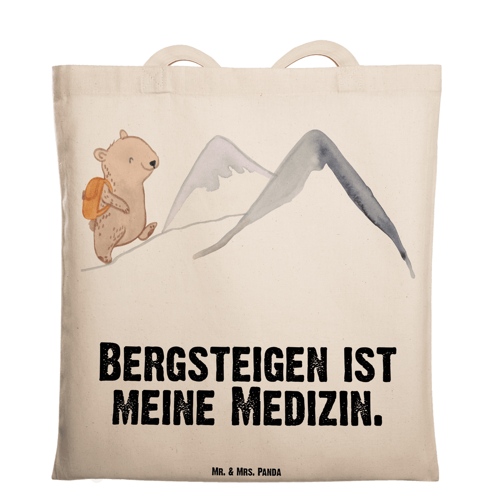 Tragetasche Bär Bergsteigen Medizin Beuteltasche, Beutel, Einkaufstasche, Jutebeutel, Stoffbeutel, Geschenk, Sport, Sportart, Hobby, Schenken, Danke, Dankeschön, Auszeichnung, Gewinn, Sportler, Bergsteigen, wandern, Bergsport, Trekking, Alpinismus, Alpinwandern