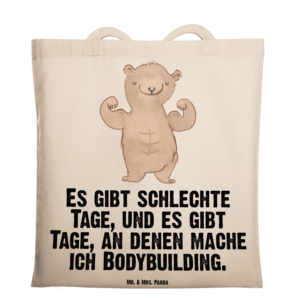 Tragetasche Bär Bodybuilding Tage Beuteltasche, Beutel, Einkaufstasche, Jutebeutel, Stoffbeutel, Geschenk, Sport, Sportart, Hobby, Schenken, Danke, Dankeschön, Auszeichnung, Gewinn, Sportler, Bodybuilding, Muskelmasse, Körpergestaltung, Leistungssport