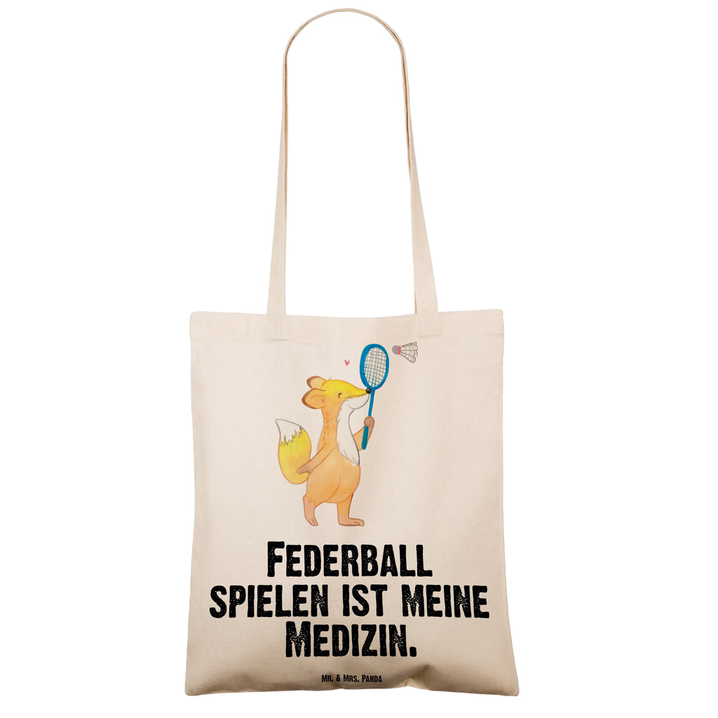 Tragetasche Fuchs Federball spielen Medizin Beuteltasche, Beutel, Einkaufstasche, Jutebeutel, Stoffbeutel, Geschenk, Sport, Sportart, Hobby, Schenken, Danke, Dankeschön, Auszeichnung, Gewinn, Sportler, Federball spielen, Badminton