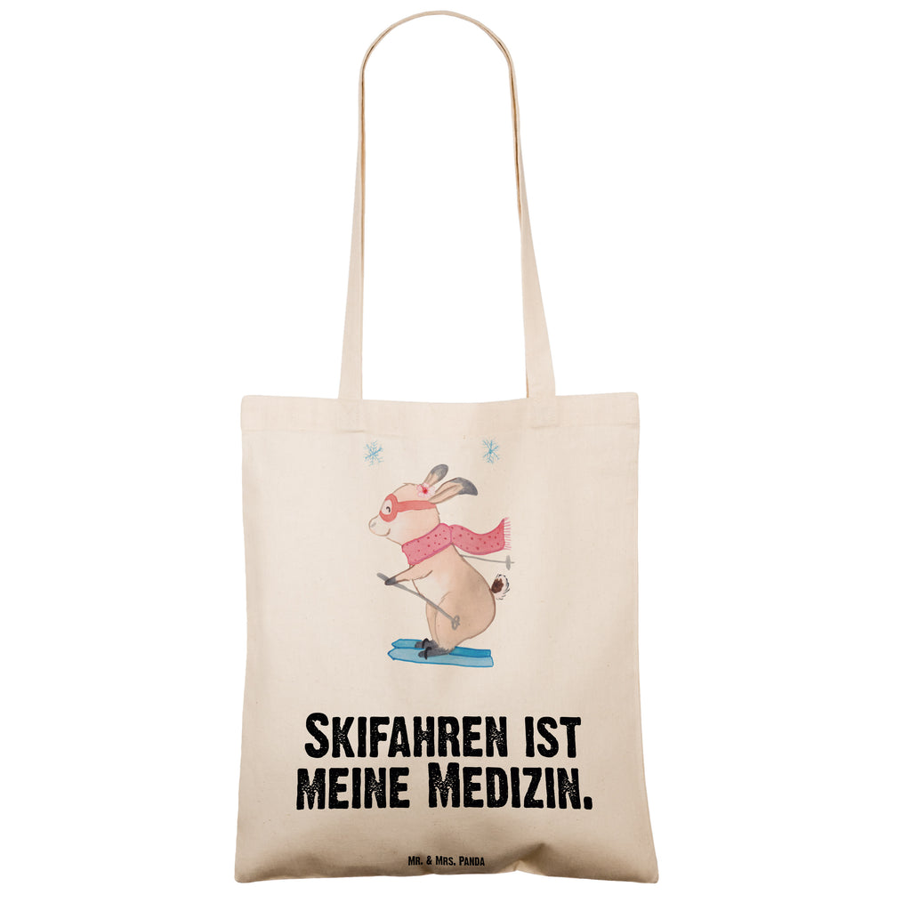 Tragetasche Bär Skifahren Medizin Beuteltasche, Beutel, Einkaufstasche, Jutebeutel, Stoffbeutel, Geschenk, Sport, Sportart, Hobby, Schenken, Danke, Dankeschön, Auszeichnung, Gewinn, Sportler, Ski fahren, Skifahren, Skisport, Skiwettbewerb, Skirennen