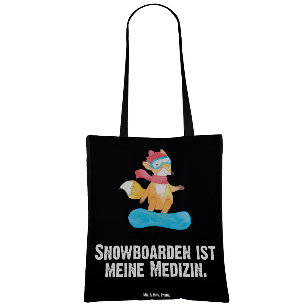 Tragetasche Fuchs Snowboarden Medizin Beuteltasche, Beutel, Einkaufstasche, Jutebeutel, Stoffbeutel, Geschenk, Sport, Sportart, Hobby, Schenken, Danke, Dankeschön, Auszeichnung, Gewinn, Sportler, Snowboard, snowboarden, Wintersport, Snowboardschule, Winterurlaub