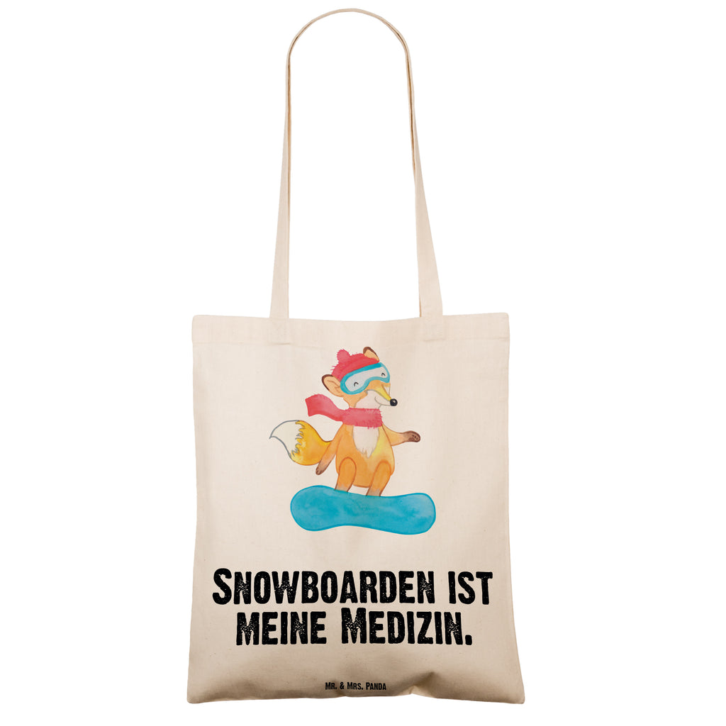 Tragetasche Fuchs Snowboarden Medizin Beuteltasche, Beutel, Einkaufstasche, Jutebeutel, Stoffbeutel, Geschenk, Sport, Sportart, Hobby, Schenken, Danke, Dankeschön, Auszeichnung, Gewinn, Sportler, Snowboard, snowboarden, Wintersport, Snowboardschule, Winterurlaub