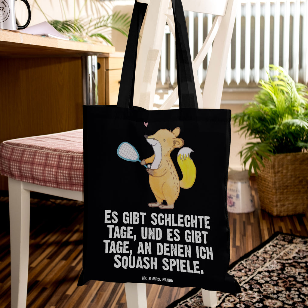 Tragetasche Fuchs Squash spielen Tage Beuteltasche, Beutel, Einkaufstasche, Jutebeutel, Stoffbeutel, Geschenk, Sport, Sportart, Hobby, Schenken, Danke, Dankeschön, Auszeichnung, Gewinn, Sportler, Squash spielen, Squashhalle, Ballsport
