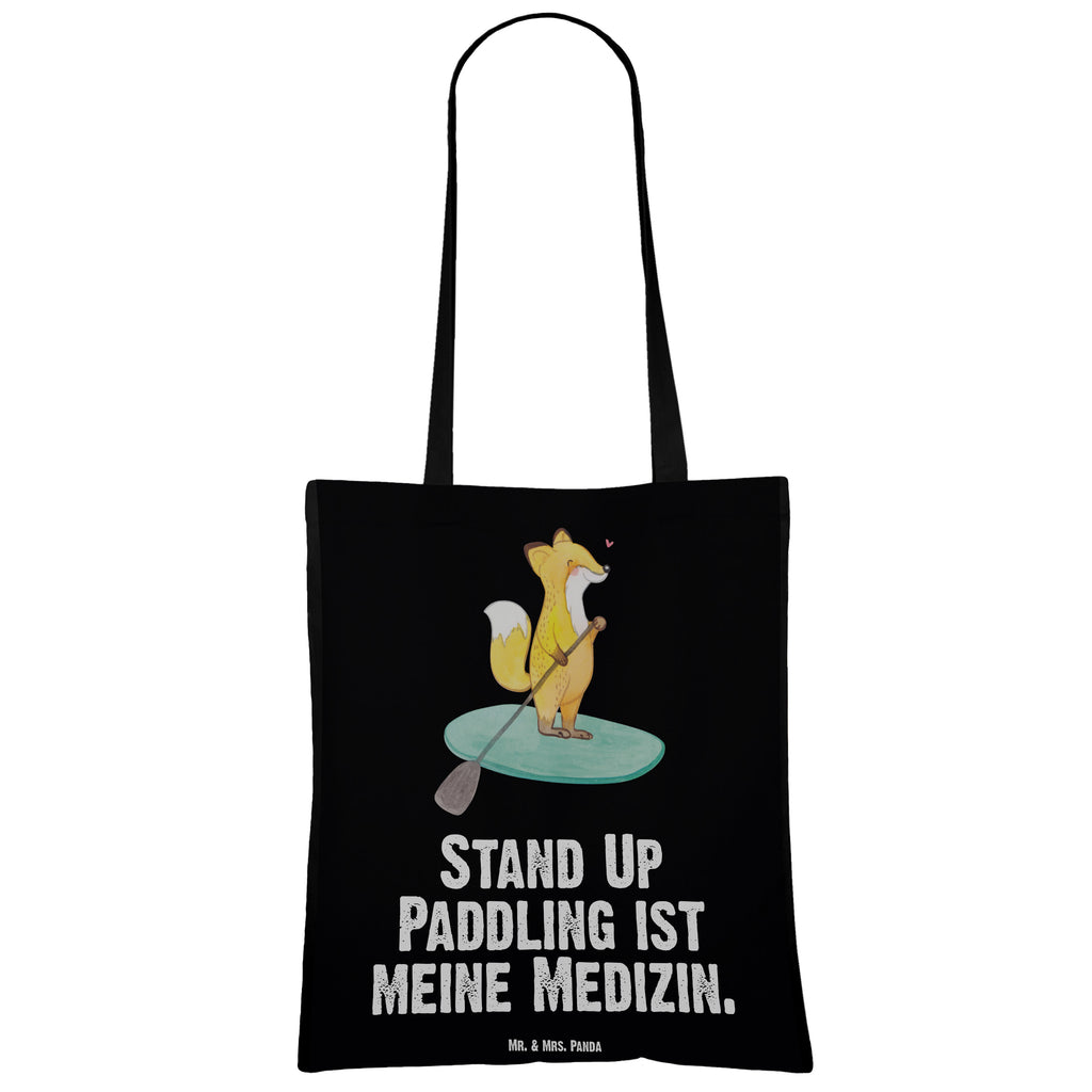 Tragetasche Fuchs Stand Up Paddling Medizin Beuteltasche, Beutel, Einkaufstasche, Jutebeutel, Stoffbeutel, Geschenk, Sport, Sportart, Hobby, Schenken, Danke, Dankeschön, Auszeichnung, Gewinn, Sportler, Stand Up Paddling, Paddle Boarding, SUB, subben, Stand up paddle