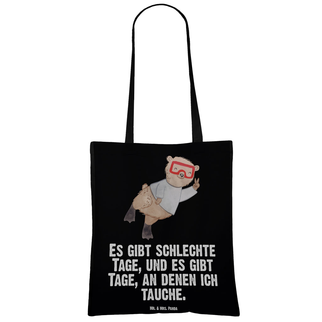 Tragetasche Bär Tauchen Tage Beuteltasche, Beutel, Einkaufstasche, Jutebeutel, Stoffbeutel, Geschenk, Sport, Sportart, Hobby, Schenken, Danke, Dankeschön, Auszeichnung, Gewinn, Sportler, Tauchen, schnorcheln, Tauchgang, Tauchschule, Diving, Dive