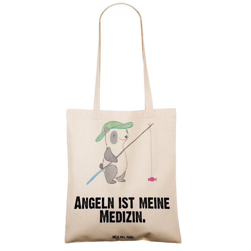 Tragetasche Panda Angeln Medizin Beuteltasche, Beutel, Einkaufstasche, Jutebeutel, Stoffbeutel, Geschenk, Sport, Sportart, Hobby, Schenken, Danke, Dankeschön, Auszeichnung, Gewinn, Sportler, angeln, Angelsport, Angelverein, Angler, angeln gehen, Hobbyangler