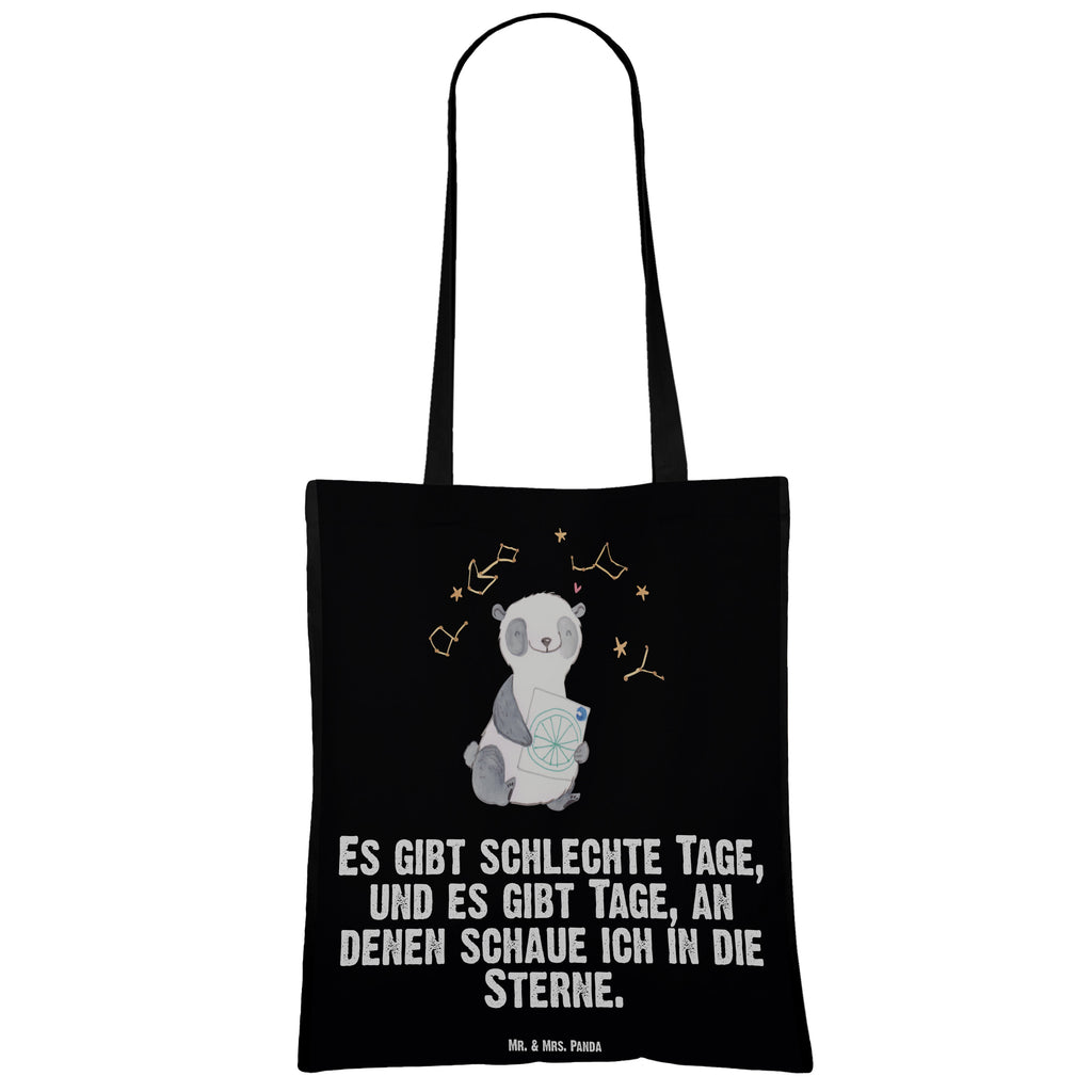 Tragetasche Panda Astrologie Tage Beuteltasche, Beutel, Einkaufstasche, Jutebeutel, Stoffbeutel, Geschenk, Sport, Sportart, Hobby, Schenken, Danke, Dankeschön, Auszeichnung, Gewinn, Sportler, Astrologie, Horoskop, Sternbilder