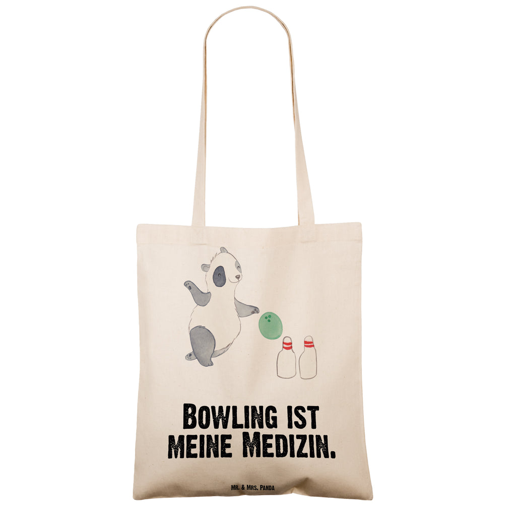 Tragetasche Panda Bowling Medizin Beuteltasche, Beutel, Einkaufstasche, Jutebeutel, Stoffbeutel, Geschenk, Sport, Sportart, Hobby, Schenken, Danke, Dankeschön, Auszeichnung, Gewinn, Sportler, Bowling, Bowlen gehen, Bowling Center