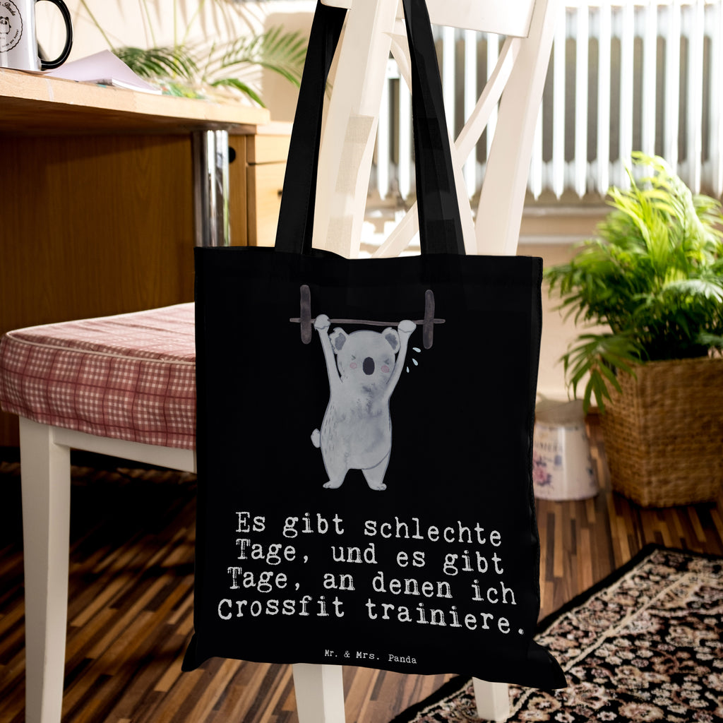 Tragetasche Koala Crossfit Tage Beuteltasche, Beutel, Einkaufstasche, Jutebeutel, Stoffbeutel, Geschenk, Sport, Sportart, Hobby, Schenken, Danke, Dankeschön, Auszeichnung, Gewinn, Sportler, Crossfit, Wettkampfsport, Sportschule