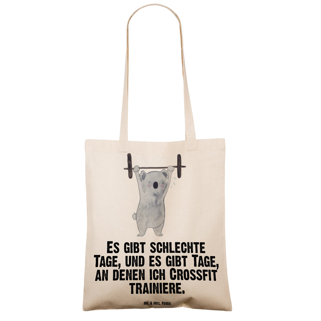 Tragetasche Koala Crossfit Tage Beuteltasche, Beutel, Einkaufstasche, Jutebeutel, Stoffbeutel, Geschenk, Sport, Sportart, Hobby, Schenken, Danke, Dankeschön, Auszeichnung, Gewinn, Sportler, Crossfit, Wettkampfsport, Sportschule
