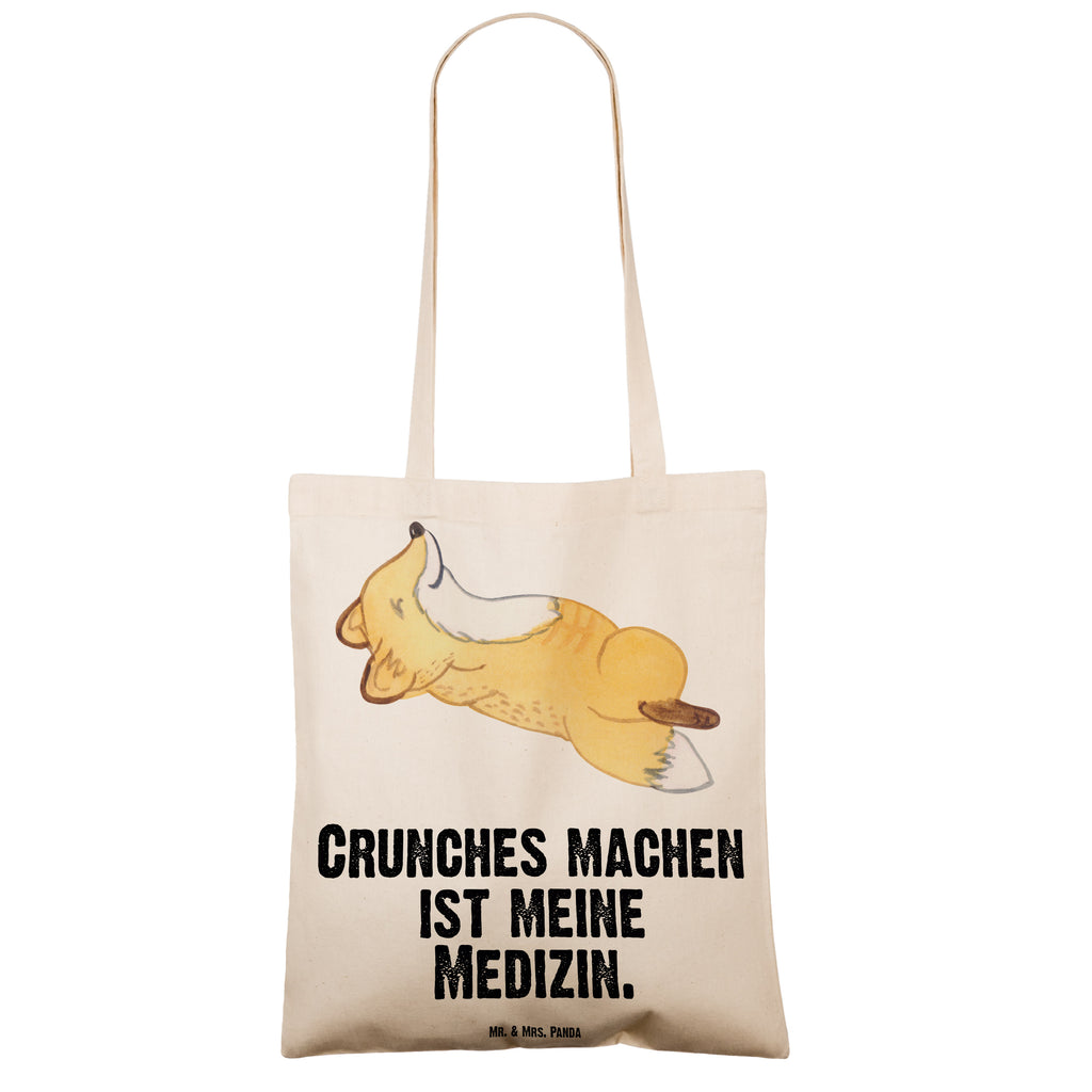 Tragetasche Fuchs Crunches Medizin Beuteltasche, Beutel, Einkaufstasche, Jutebeutel, Stoffbeutel, Geschenk, Sport, Sportart, Hobby, Schenken, Danke, Dankeschön, Auszeichnung, Gewinn, Sportler, Crunches, Fitness, Bauchpressen, Fitnessstudio