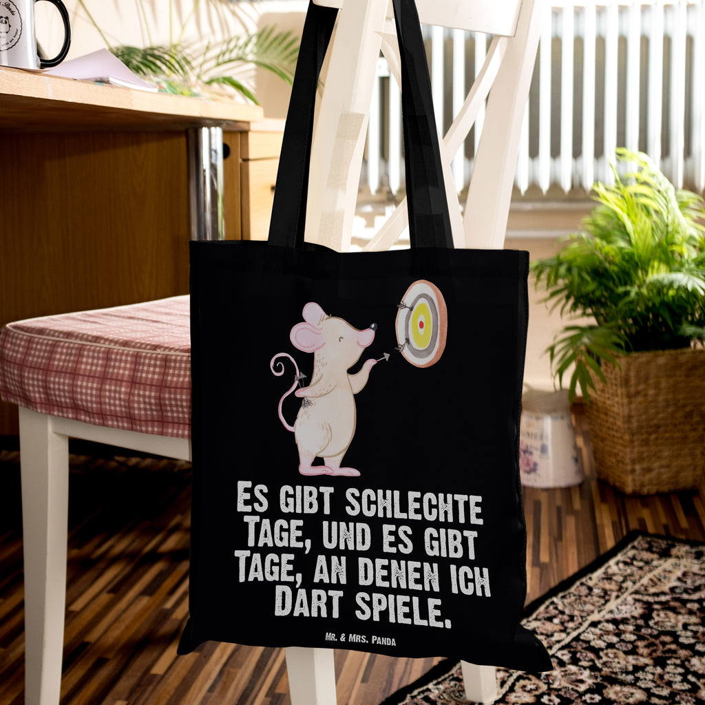Tragetasche Maus Dart spielen Tage Beuteltasche, Beutel, Einkaufstasche, Jutebeutel, Stoffbeutel, Geschenk, Sport, Sportart, Hobby, Schenken, Danke, Dankeschön, Auszeichnung, Gewinn, Sportler, Dart spielen, Darten, Darts, Dart Turnier