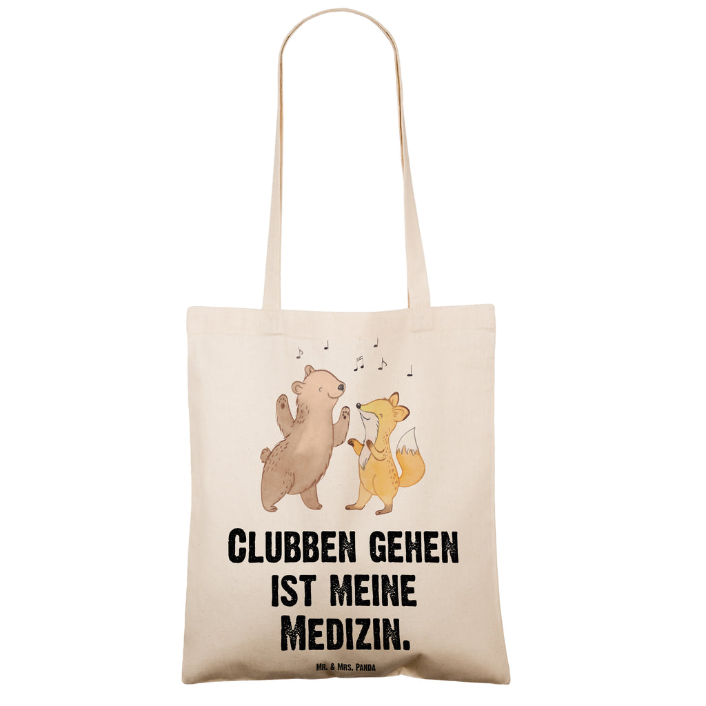 Tragetasche Bär & Fuchs Disco Medizin Beuteltasche, Beutel, Einkaufstasche, Jutebeutel, Stoffbeutel, Geschenk, Sport, Sportart, Hobby, Schenken, Danke, Dankeschön, Auszeichnung, Gewinn, Sportler, Disco, Clubs, Tanzen, Feiern, Clubbing