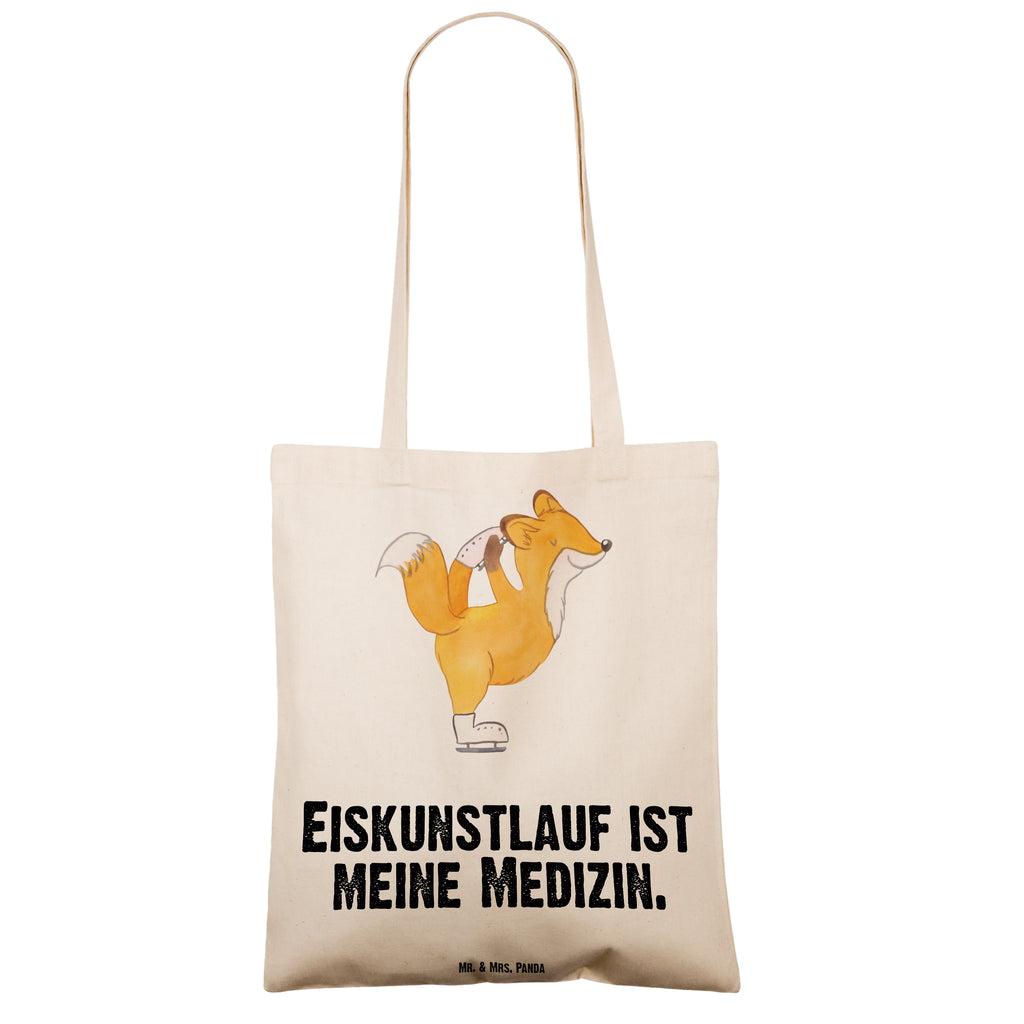 Tragetasche Fuchs Eiskunstläufer Medizin Beuteltasche, Beutel, Einkaufstasche, Jutebeutel, Stoffbeutel, Geschenk, Sport, Sportart, Hobby, Schenken, Danke, Dankeschön, Auszeichnung, Gewinn, Sportler, Eiskunstläufer, Eiskunstläuferin, Eiskunst