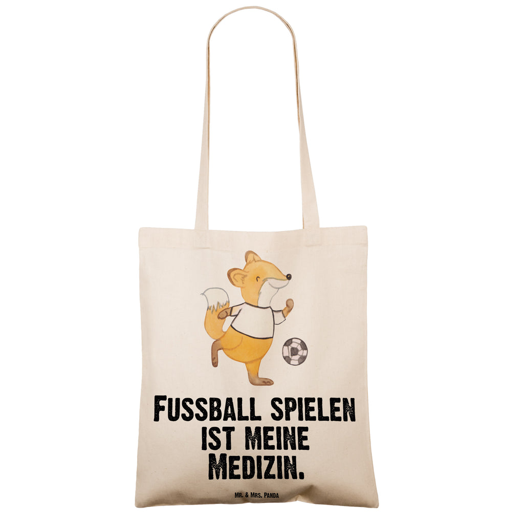 Tragetasche Fuchs Fußball spielen Medizin Beuteltasche, Beutel, Einkaufstasche, Jutebeutel, Stoffbeutel, Geschenk, Sport, Sportart, Hobby, Schenken, Danke, Dankeschön, Auszeichnung, Gewinn, Sportler, Fußball, Soccer, Fußballer, Bolzen, Bolzplatz, Fußballerin