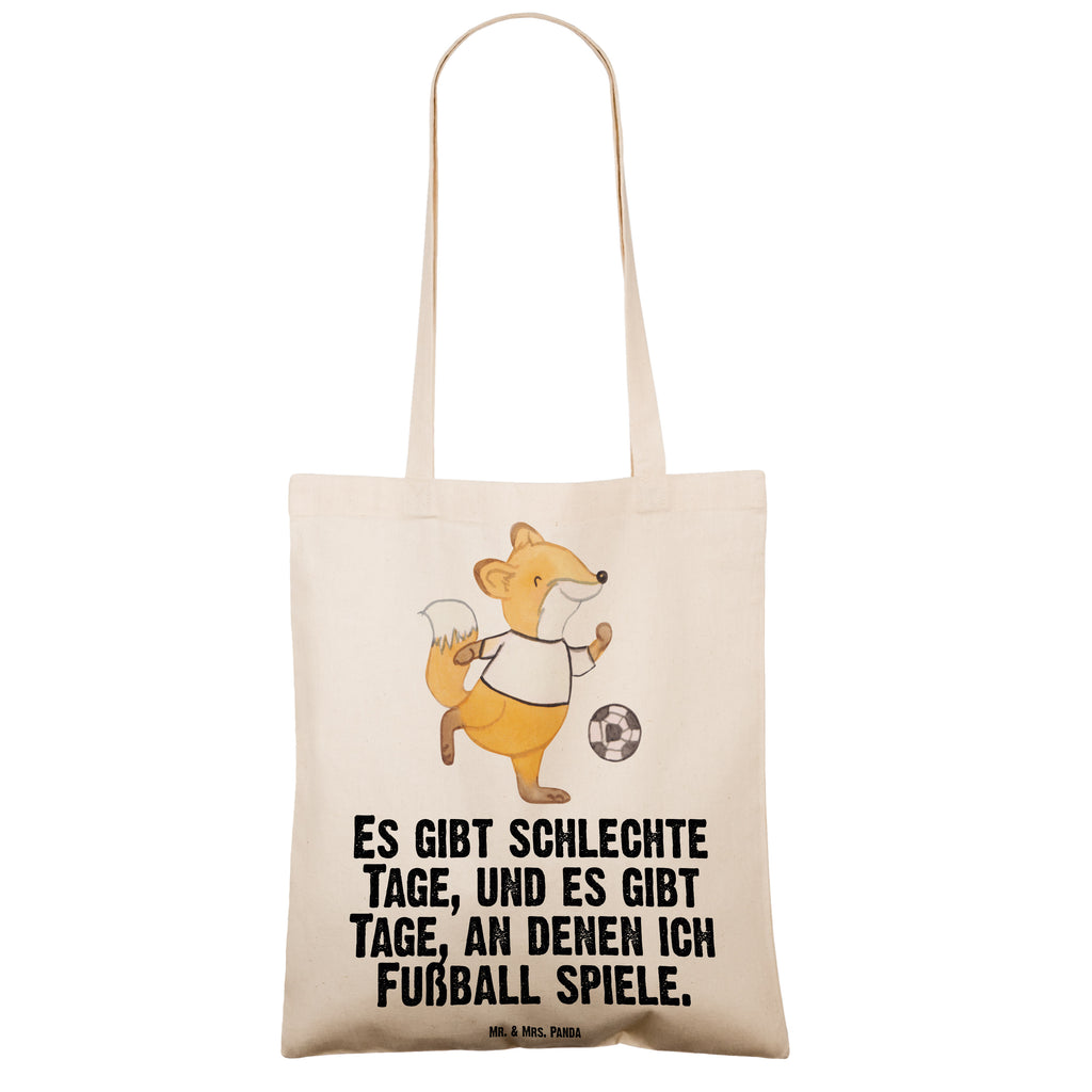 Tragetasche Fuchs Fußball spielen Tage Beuteltasche, Beutel, Einkaufstasche, Jutebeutel, Stoffbeutel, Geschenk, Sport, Sportart, Hobby, Schenken, Danke, Dankeschön, Auszeichnung, Gewinn, Sportler, Fußball, Soccer, Fußballer, Bolzen, Bolzplatz, Fußballerin