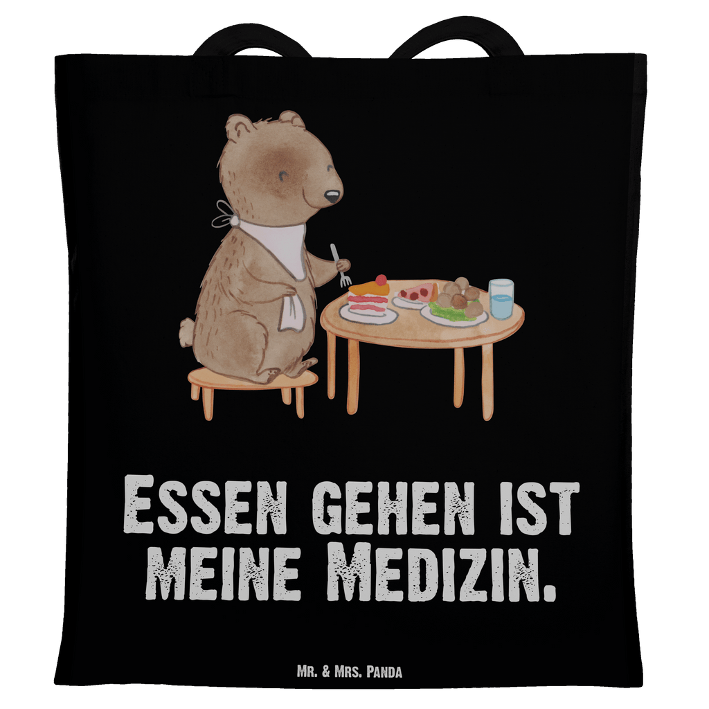 Tragetasche Bär Essen gehen Medizin Beuteltasche, Beutel, Einkaufstasche, Jutebeutel, Stoffbeutel, Geschenk, Sport, Sportart, Hobby, Schenken, Danke, Dankeschön, Auszeichnung, Gewinn, Sportler, Essen gehen, Essen, Restaurant, Restaurantbesuch, Köstlichkeiten