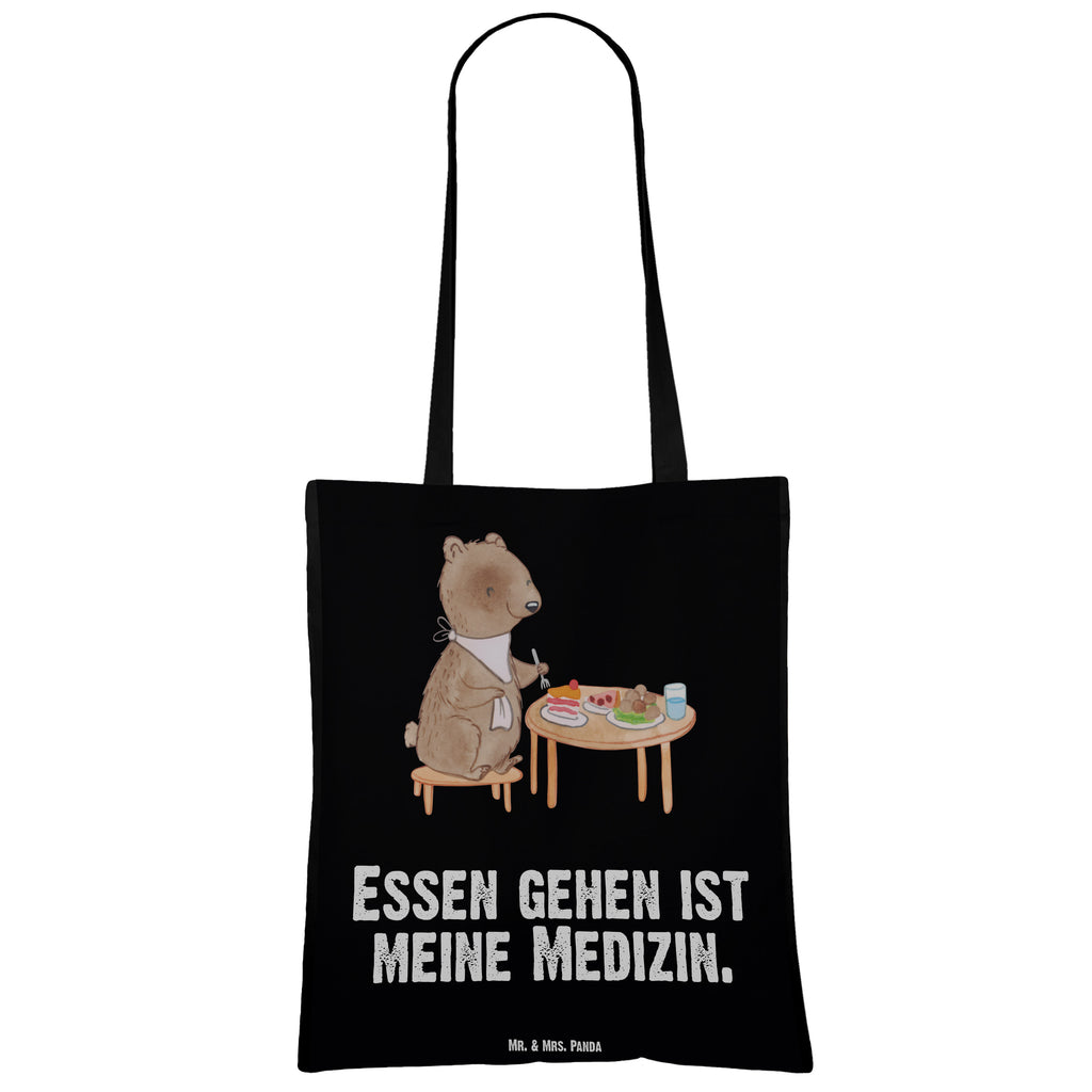 Tragetasche Bär Essen gehen Medizin Beuteltasche, Beutel, Einkaufstasche, Jutebeutel, Stoffbeutel, Geschenk, Sport, Sportart, Hobby, Schenken, Danke, Dankeschön, Auszeichnung, Gewinn, Sportler, Essen gehen, Essen, Restaurant, Restaurantbesuch, Köstlichkeiten