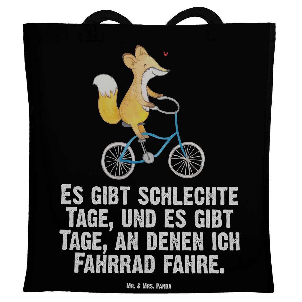 Tragetasche Fuchs Fahrrad fahren Tage Beuteltasche, Beutel, Einkaufstasche, Jutebeutel, Stoffbeutel, Geschenk, Sport, Sportart, Hobby, Schenken, Danke, Dankeschön, Auszeichnung, Gewinn, Sportler, Fahrrad fahren, Radeln, Trekking, Mountainbiking, Radsport