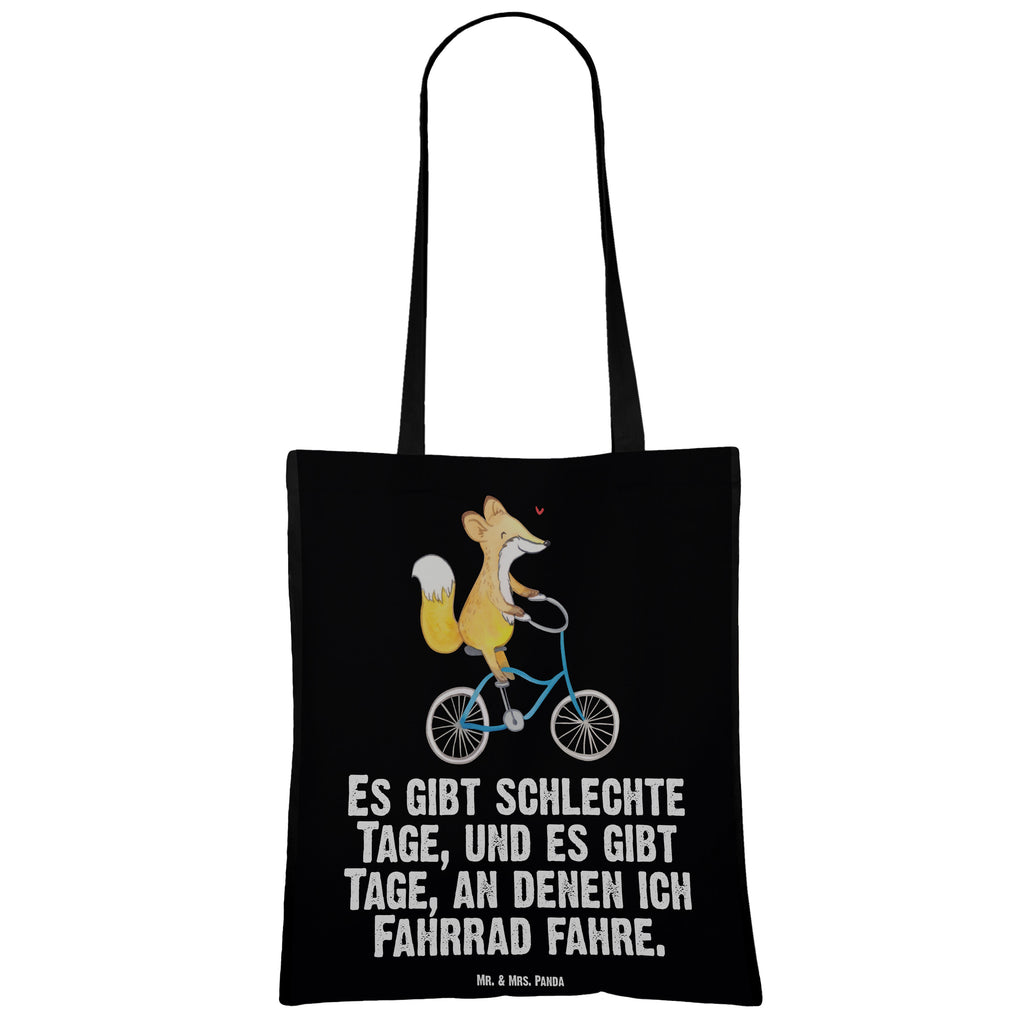 Tragetasche Fuchs Fahrrad fahren Tage Beuteltasche, Beutel, Einkaufstasche, Jutebeutel, Stoffbeutel, Geschenk, Sport, Sportart, Hobby, Schenken, Danke, Dankeschön, Auszeichnung, Gewinn, Sportler, Fahrrad fahren, Radeln, Trekking, Mountainbiking, Radsport