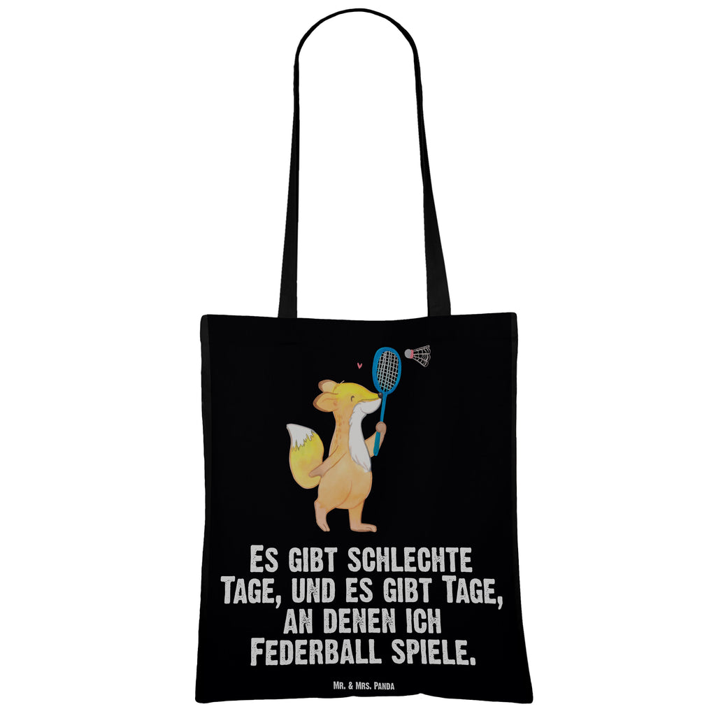 Tragetasche Fuchs Federball spielen Tage Beuteltasche, Beutel, Einkaufstasche, Jutebeutel, Stoffbeutel, Geschenk, Sport, Sportart, Hobby, Schenken, Danke, Dankeschön, Auszeichnung, Gewinn, Sportler, Federball spielen, Badminton