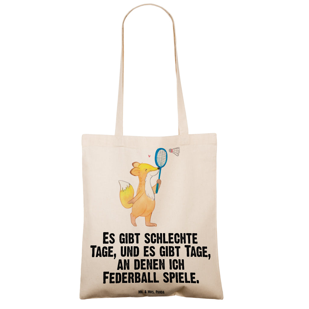 Tragetasche Fuchs Federball spielen Tage Beuteltasche, Beutel, Einkaufstasche, Jutebeutel, Stoffbeutel, Geschenk, Sport, Sportart, Hobby, Schenken, Danke, Dankeschön, Auszeichnung, Gewinn, Sportler, Federball spielen, Badminton