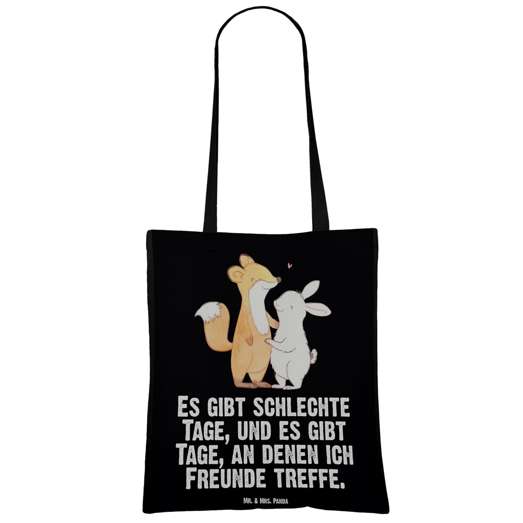 Tragetasche Fuchs Hase Freunde treffen Tage Beuteltasche, Beutel, Einkaufstasche, Jutebeutel, Stoffbeutel, Geschenk, Sport, Sportart, Hobby, Schenken, Danke, Dankeschön, Auszeichnung, Gewinn, Sportler, Freunde treffen