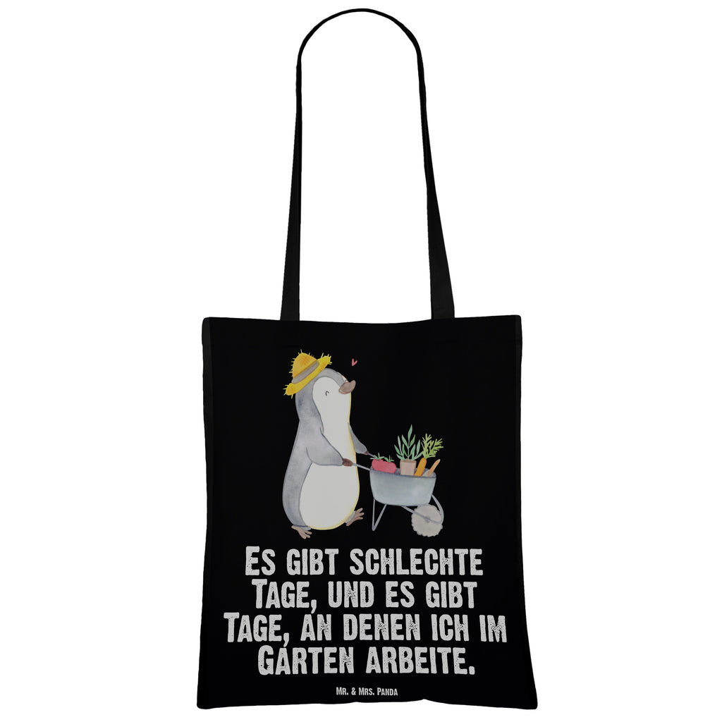 Tragetasche Pinguin Gartenarbeit Tage Beuteltasche, Beutel, Einkaufstasche, Jutebeutel, Stoffbeutel, Geschenk, Sport, Sportart, Hobby, Schenken, Danke, Dankeschön, Auszeichnung, Gewinn, Sportler, Gartenarbeit, Urban gardening, Gärtnern, Gartenpflege