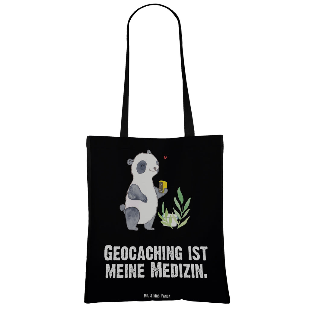 Tragetasche Panda Geocaching Medizin Beuteltasche, Beutel, Einkaufstasche, Jutebeutel, Stoffbeutel, Geschenk, Sport, Sportart, Hobby, Schenken, Danke, Dankeschön, Auszeichnung, Gewinn, Sportler, Geocaching, Schatzsuchen, GPS Schnitzeljagd, Opencaching