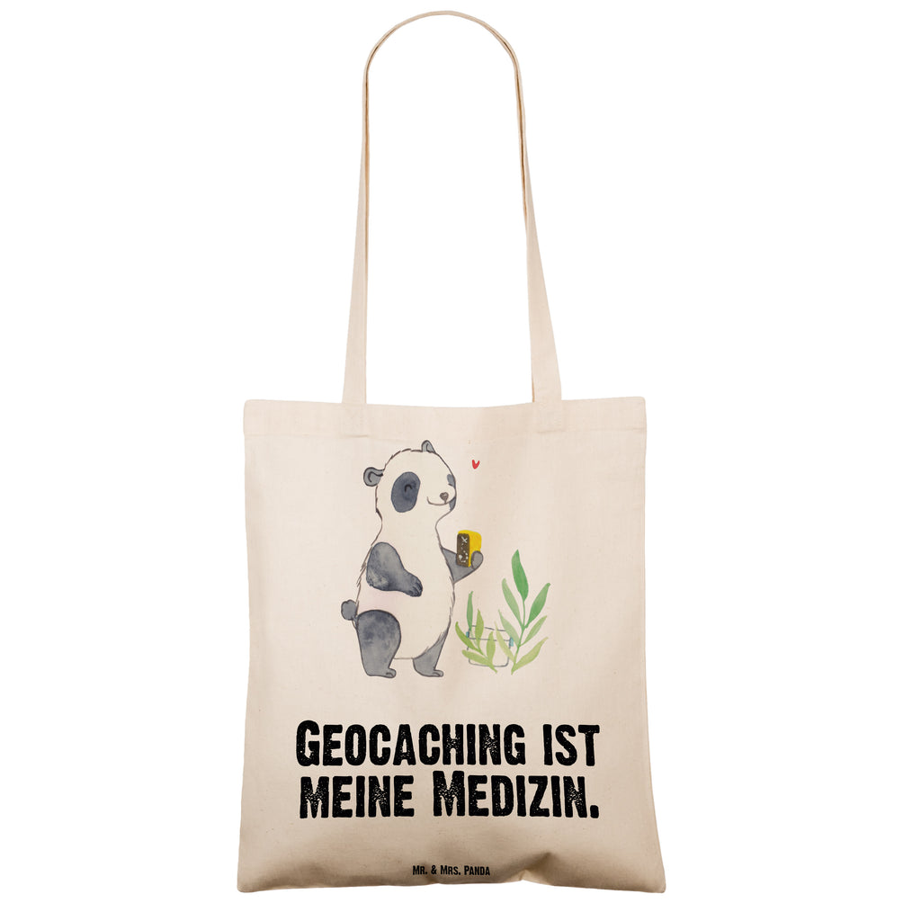 Tragetasche Panda Geocaching Medizin Beuteltasche, Beutel, Einkaufstasche, Jutebeutel, Stoffbeutel, Geschenk, Sport, Sportart, Hobby, Schenken, Danke, Dankeschön, Auszeichnung, Gewinn, Sportler, Geocaching, Schatzsuchen, GPS Schnitzeljagd, Opencaching