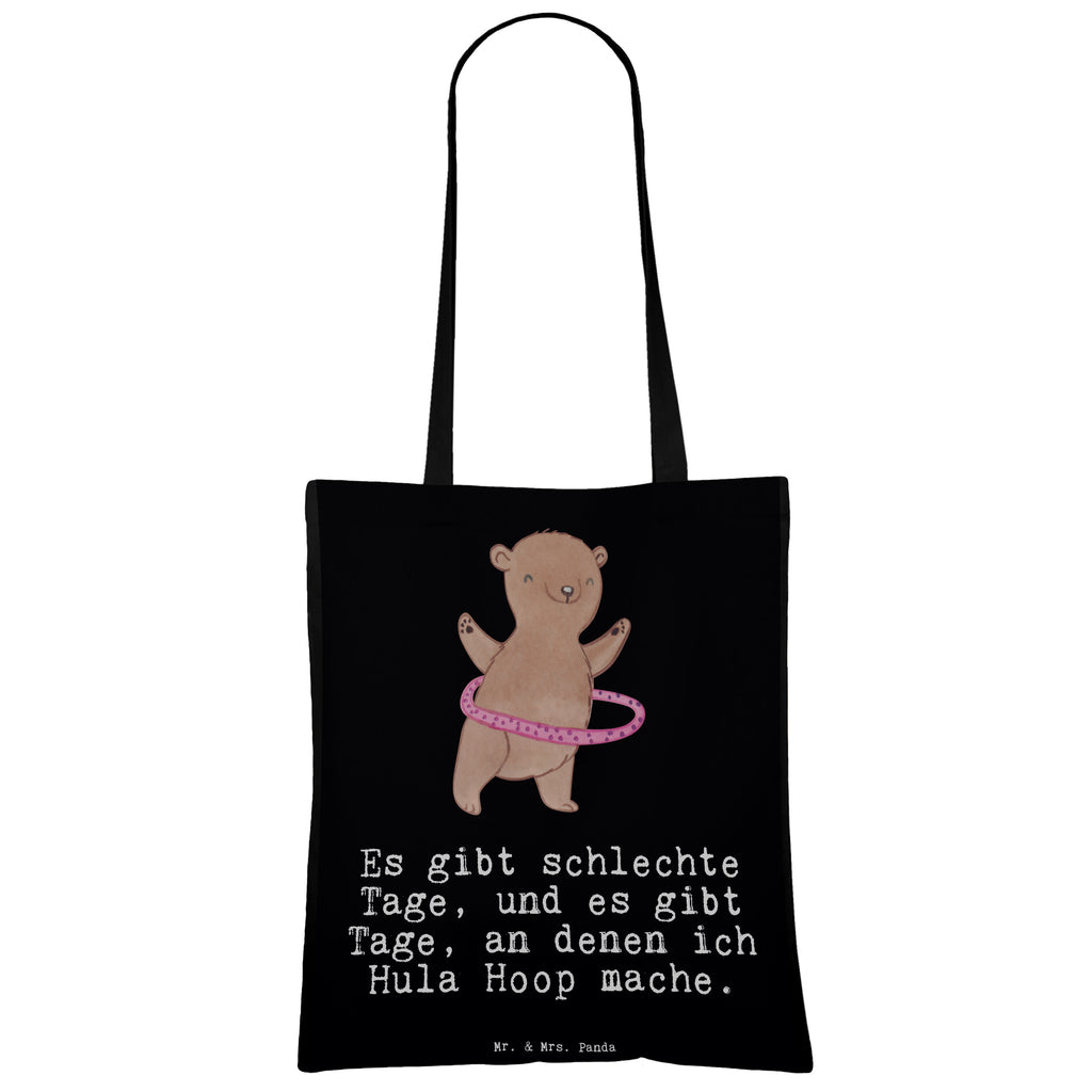 Tragetasche Bär Hula Hoop Tage Beuteltasche, Beutel, Einkaufstasche, Jutebeutel, Stoffbeutel, Geschenk, Sport, Sportart, Hobby, Schenken, Danke, Dankeschön, Auszeichnung, Gewinn, Sportler, Hula Hoop, Fitness, Training