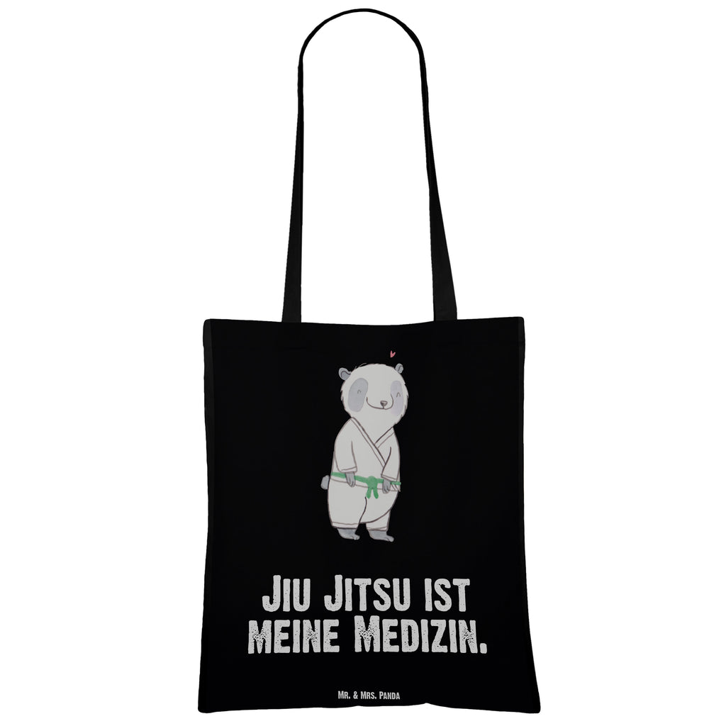 Tragetasche Panda Jiu Jitsu Medizin Beuteltasche, Beutel, Einkaufstasche, Jutebeutel, Stoffbeutel, Geschenk, Sport, Sportart, Hobby, Schenken, Danke, Dankeschön, Auszeichnung, Gewinn, Sportler, Jiu Jitsu, japanische Kampfkunst, Selbstverteidigung
