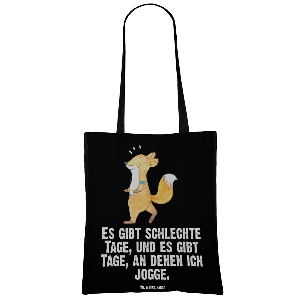 Tragetasche Fuchs Joggen Tage Beuteltasche, Beutel, Einkaufstasche, Jutebeutel, Stoffbeutel, Geschenk, Sport, Sportart, Hobby, Schenken, Danke, Dankeschön, Auszeichnung, Gewinn, Sportler, Joggen, Dauerlauf, Laufsport, Laufen