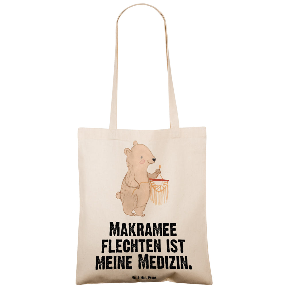 Tragetasche Bär Makramee Medizin Beuteltasche, Beutel, Einkaufstasche, Jutebeutel, Stoffbeutel, Geschenk, Sport, Sportart, Hobby, Schenken, Danke, Dankeschön, Auszeichnung, Gewinn, Sportler, Makramee, Basteln, Basteln mit Makramee