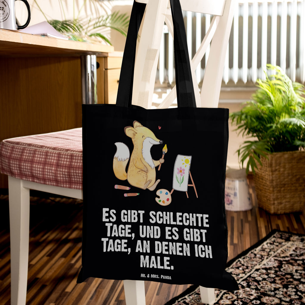 Tragetasche Fuchs  Malen Tage Beuteltasche, Beutel, Einkaufstasche, Jutebeutel, Stoffbeutel, Geschenk, Sport, Sportart, Hobby, Schenken, Danke, Dankeschön, Auszeichnung, Gewinn, Sportler, Malen, Zeichnen, Hobbyzeichner, Künstler, Künstlerin