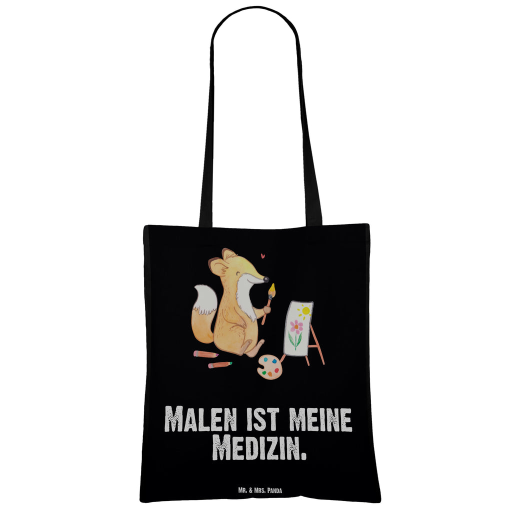 Tragetasche Fuchs  Malen Medizin Beuteltasche, Beutel, Einkaufstasche, Jutebeutel, Stoffbeutel, Geschenk, Sport, Sportart, Hobby, Schenken, Danke, Dankeschön, Auszeichnung, Gewinn, Sportler, Malen, Zeichnen, Hobbyzeichner, Künstler, Künstlerin