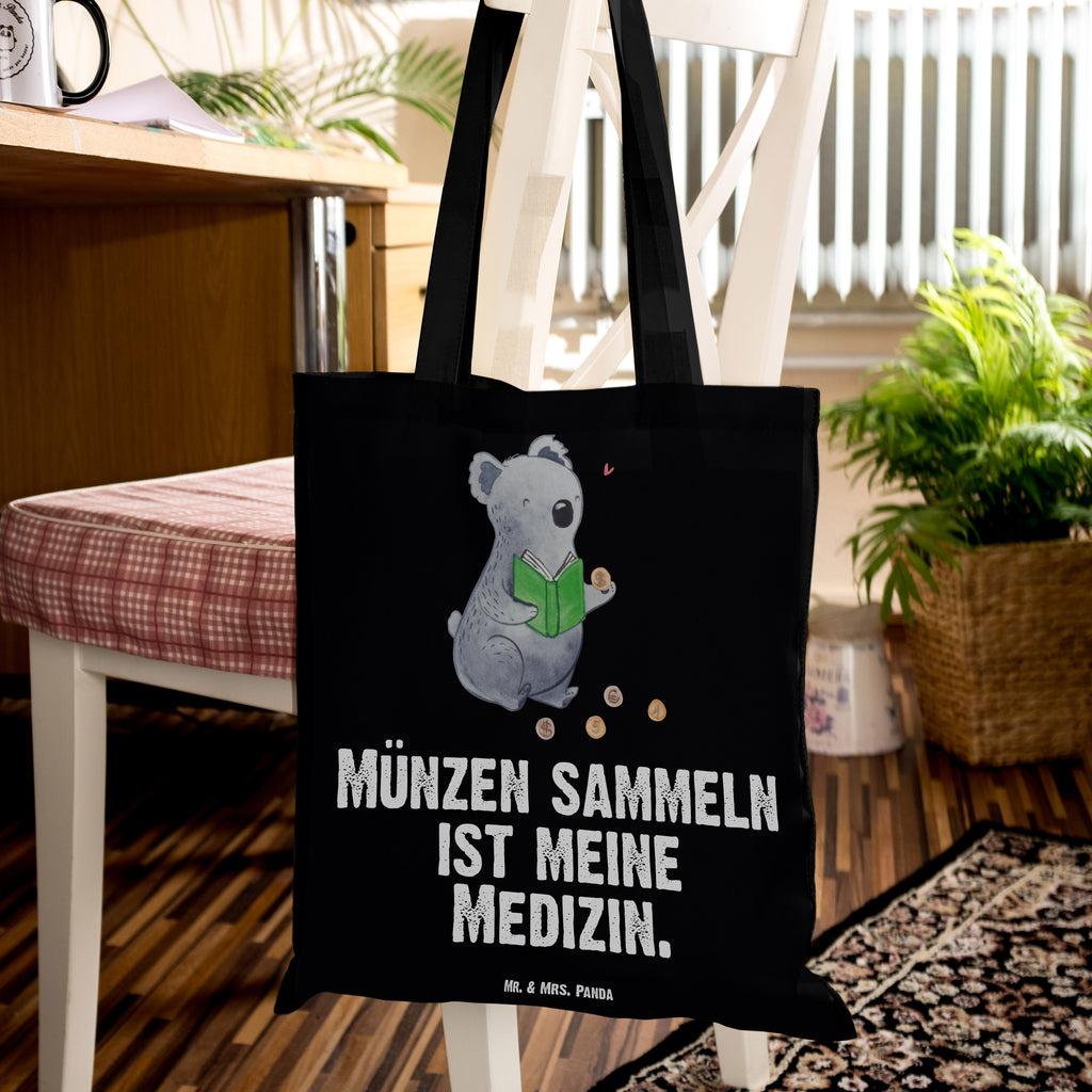 Tragetasche Koala Münzen sammeln Medizin Beuteltasche, Beutel, Einkaufstasche, Jutebeutel, Stoffbeutel, Geschenk, Sport, Sportart, Hobby, Schenken, Danke, Dankeschön, Auszeichnung, Gewinn, Sportler, Münzen sammeln, Numismatik, Münzen aus aller Welt