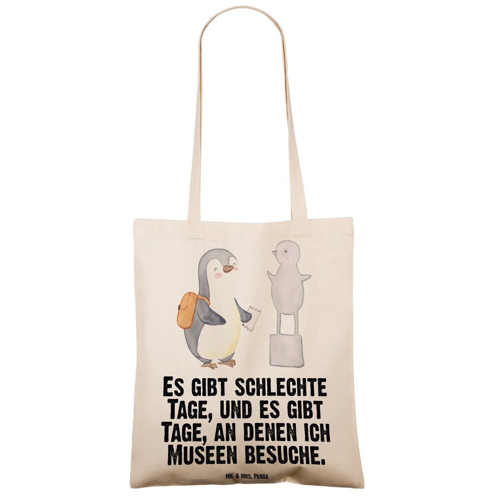 Tragetasche Pinguin Museum besuchen Tage Beuteltasche, Beutel, Einkaufstasche, Jutebeutel, Stoffbeutel, Geschenk, Sport, Sportart, Hobby, Schenken, Danke, Dankeschön, Auszeichnung, Gewinn, Sportler, Museum besuchen, Museen