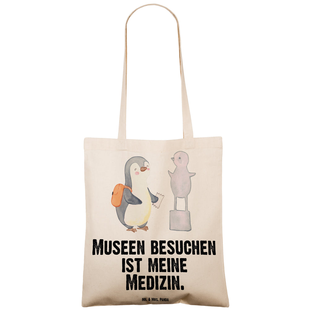 Tragetasche Pinguin Museum besuchen Medizin Beuteltasche, Beutel, Einkaufstasche, Jutebeutel, Stoffbeutel, Geschenk, Sport, Sportart, Hobby, Schenken, Danke, Dankeschön, Auszeichnung, Gewinn, Sportler, Museum besuchen, Museen